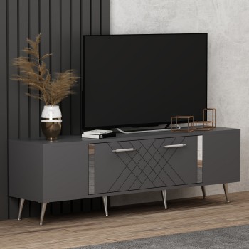 TV Stand Detas - Anthracite, Silver Anthracite
Silver