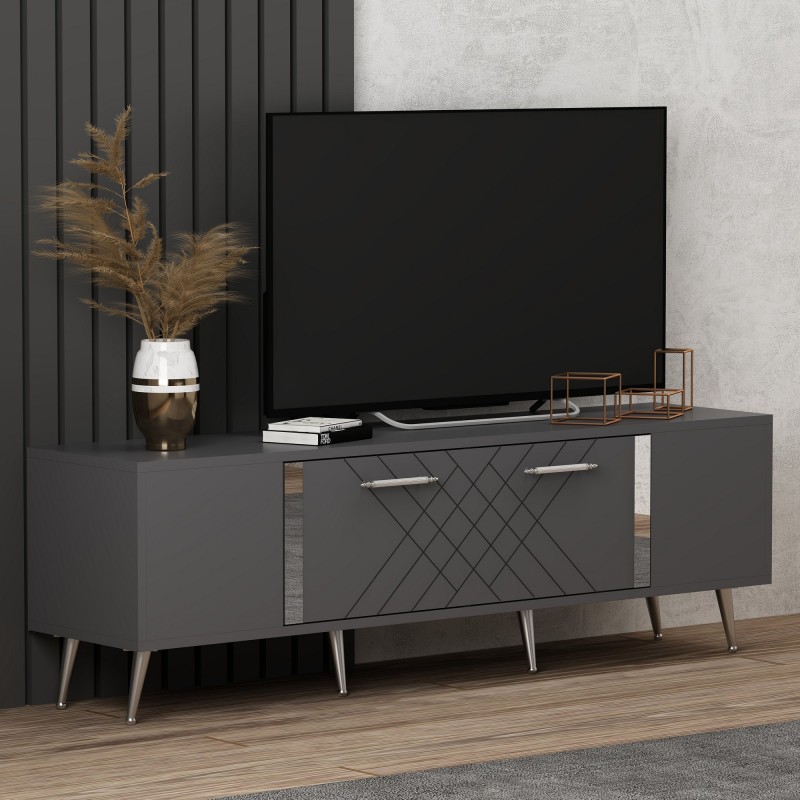 TV Stand Detas - Anthracite, Silver Anthracite
Silver