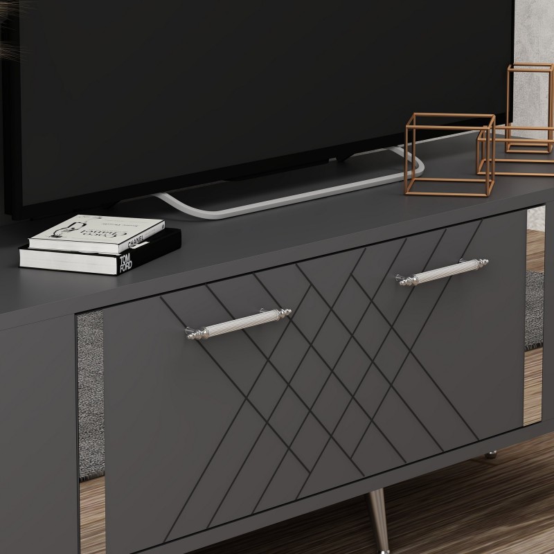 TV Stand Detas - Anthracite, Silver Anthracite
Silver