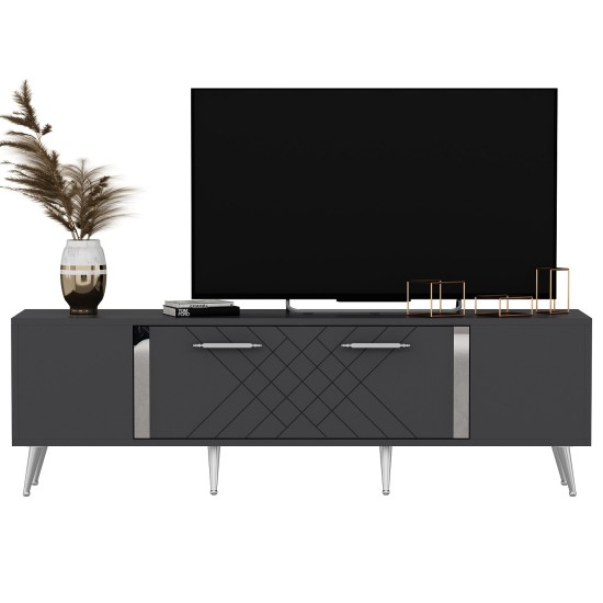 TV Stand Detas - Anthracite, Silver Anthracite
Silver TV Stand Detas - Anthracite, Silver Anthracite
Silver