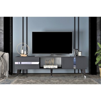 TV Stand Vania - Anthracite, Silver Anthracite
Silver
