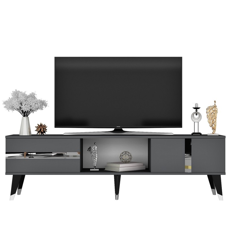 TV Stand Vania - Anthracite, Silver Anthracite
Silver