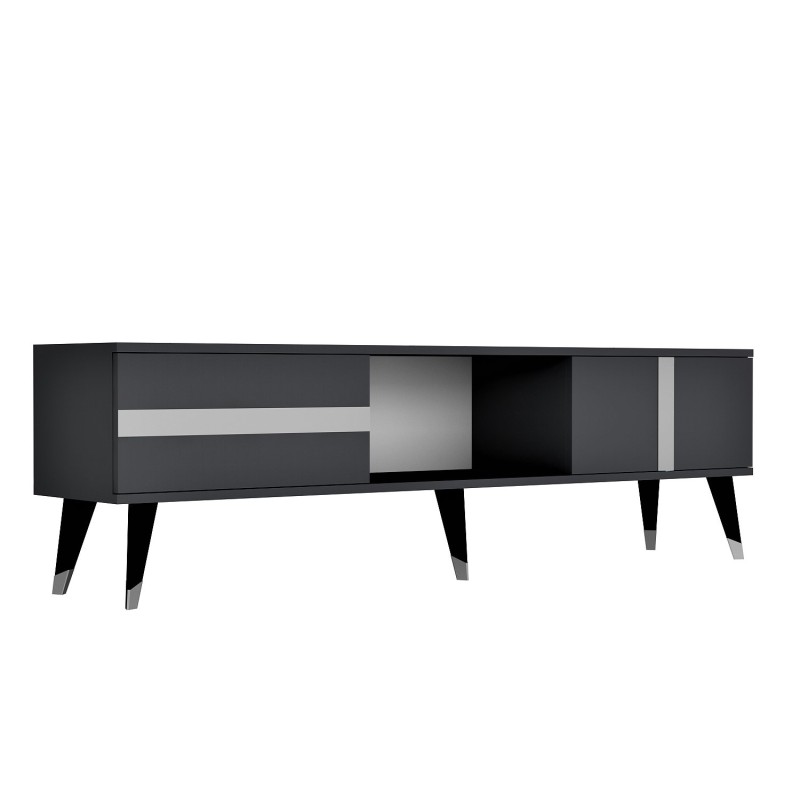 TV Stand Vania - Anthracite, Silver Anthracite
Silver