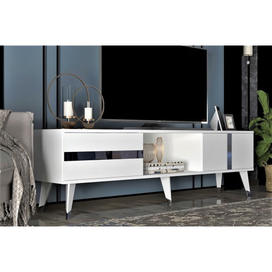 TV Stand Vania - White, Silver White
Silver TV Stand Vania - White, Silver White
Silver