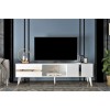 TV Stand Vania - White, Gold White
Gold