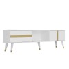 TV Stand Vania - White, Gold White
Gold