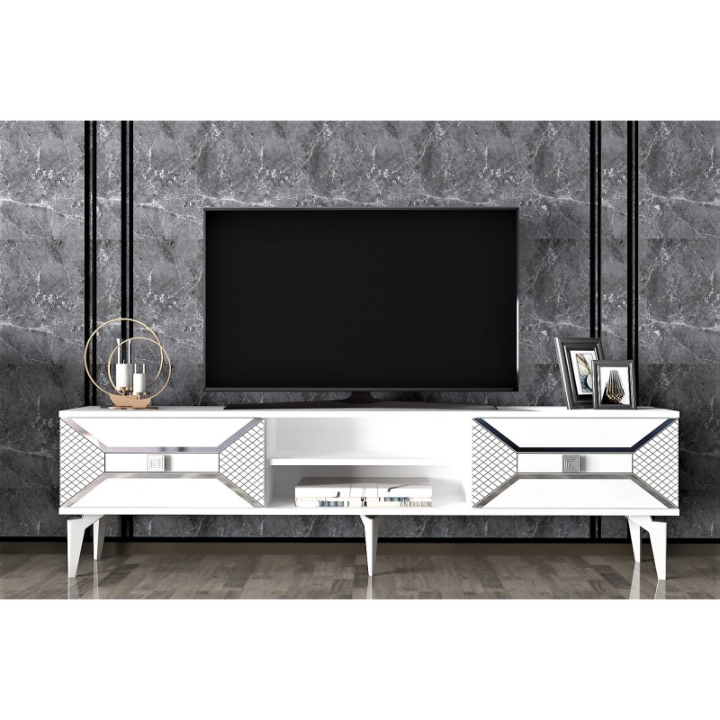 TV Stand Yumedi - White, Silver White
Silver