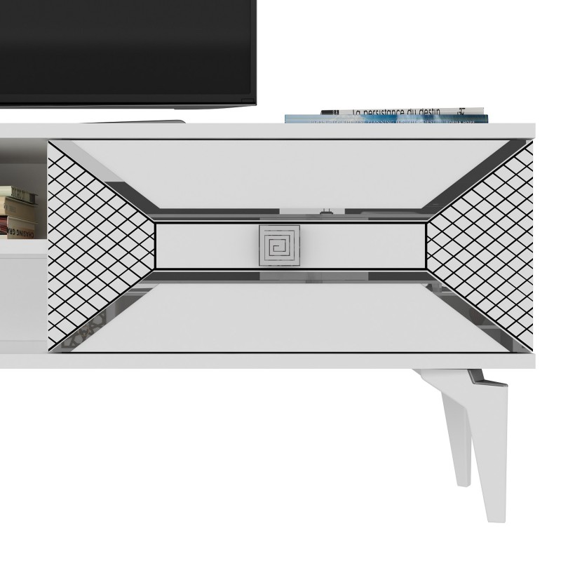 TV Stand Yumedi - White, Silver White
Silver