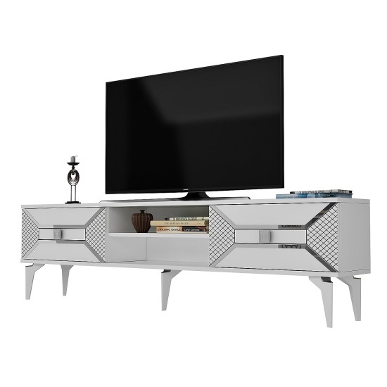 TV Stand Yumedi - White, Silver White
Silver TV Stand Yumedi - White, Silver White
Silver