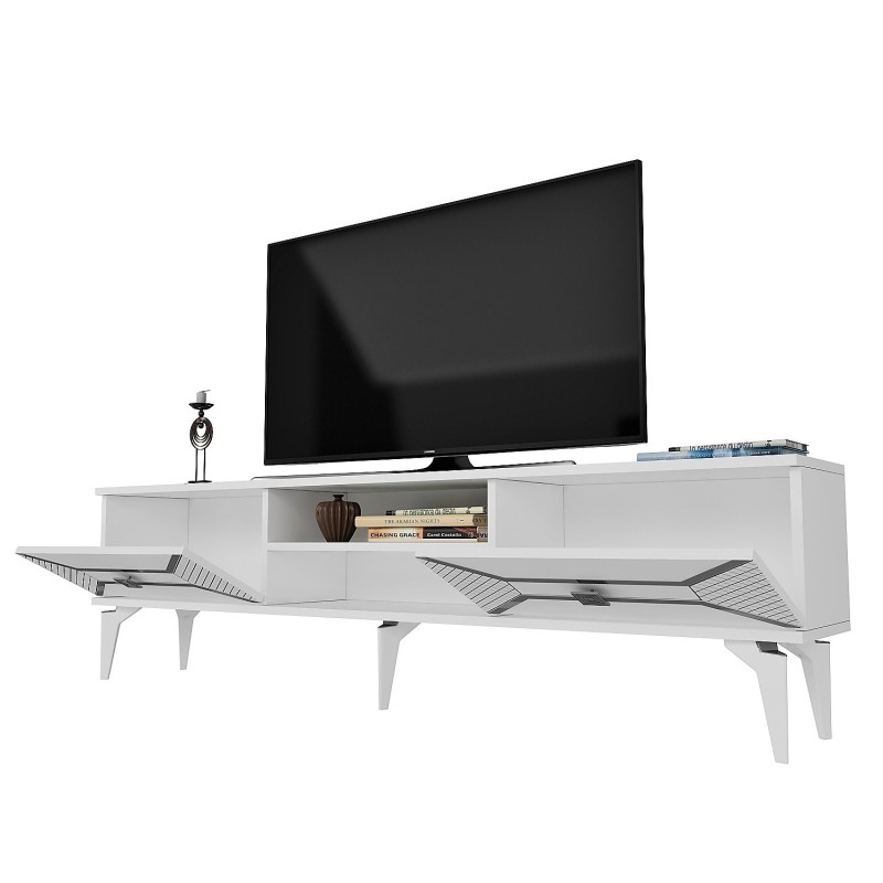 TV Stand Yumedi - White, Silver White
Silver