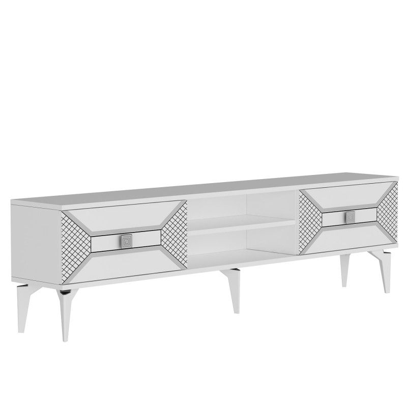TV Stand Yumedi - White, Silver White
Silver