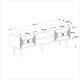 TV Stand Yumedi - White, Silver White
Silver TV Stand Yumedi - White, Silver White
Silver