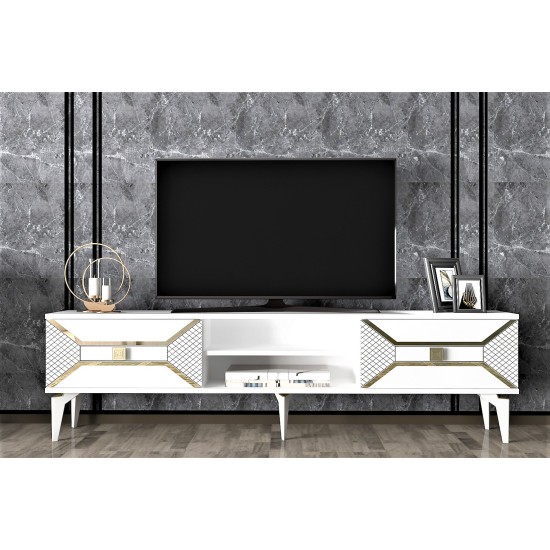 TV Stand Yumedi - White, Gold White
Gold TV Stand Yumedi - White, Gold White
Gold