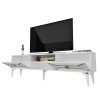 TV Stand Yumedi - White, Gold White
Gold