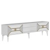 TV Stand Yumedi - White, Gold White
Gold