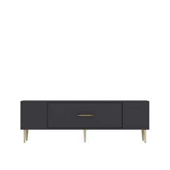 TV Stand Dekos - Anthracite, Gold Anthracite
Gold