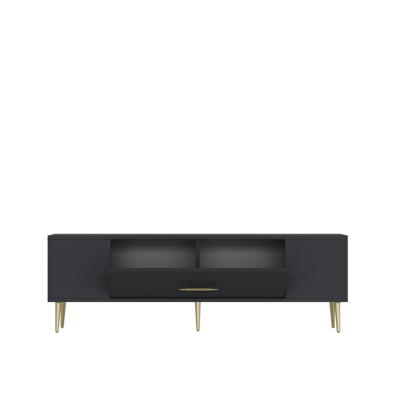 TV Stand Dekos - Anthracite, Gold Anthracite
Gold
