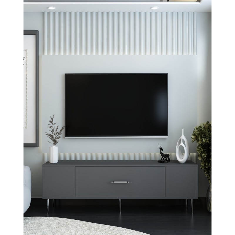 TV Stand Dekos - Anthracite, Silver Anthracite
Silver