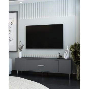 TV Stand Dekos - Anthracite, Silver Anthracite
Silver