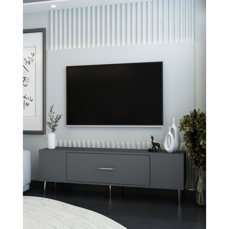 TV Stand Dekos - Anthracite, Silver Anthracite
Silver