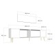TV Stand Dekos - Anthracite, Silver Anthracite
Silver