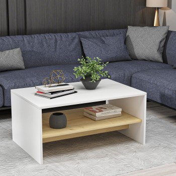 Coffee Table Apollon - White, Sapphire Oak White
Sapphire Oak