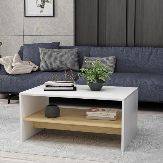Coffee Table Apollon - White, Sapphire Oak White
Sapphire Oak