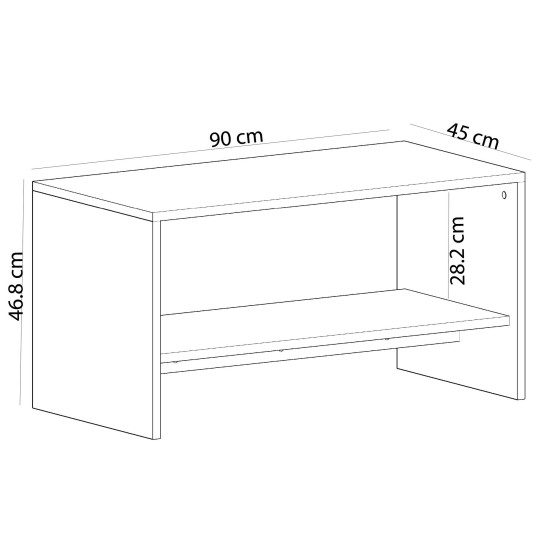 Coffee Table Apollon - White, Sapphire Oak White
Sapphire Oak