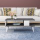 Coffee Table Ayca - Black, White Black
White Coffee Table Ayca - Black, White Black
White