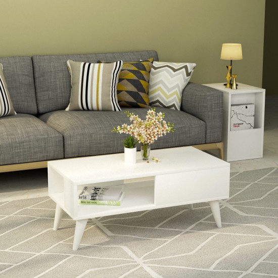 Coffee Table Seul - White White Coffee Table Seul - White White