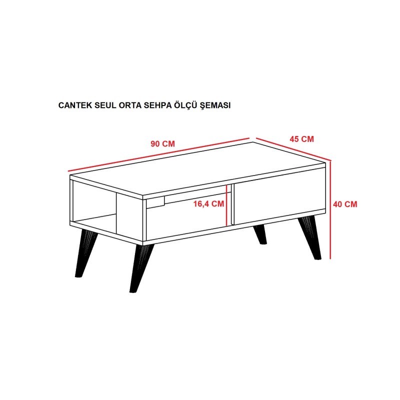 Coffee Table Seul - White White