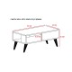 Coffee Table Seul - Sapphire, White Sapphire
White
