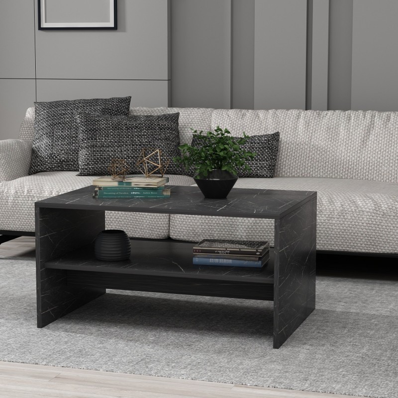 Coffee Table Apollon - Black Black Marble
