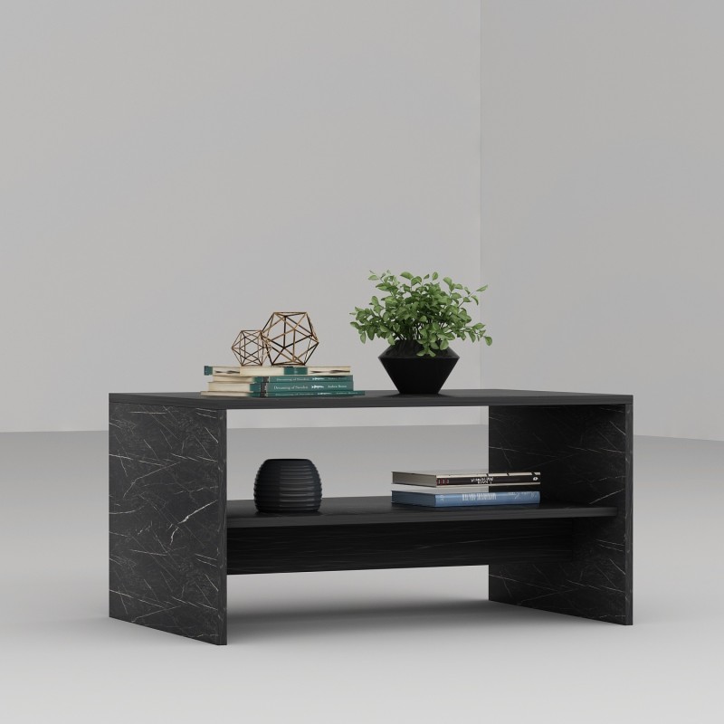 Coffee Table Apollon - Black Black Marble