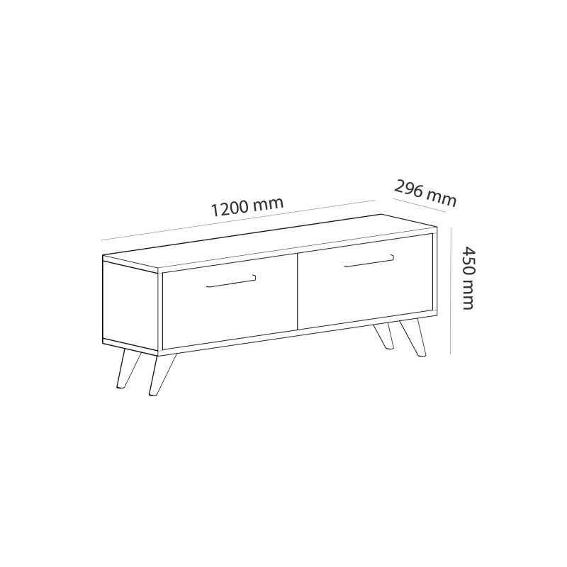TV Stand Melisa - White White