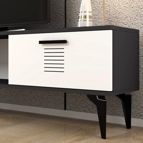 TV Stand Asimo - Anthracite, White Anthracite
White TV Stand Asimo - Anthracite, White Anthracite
White