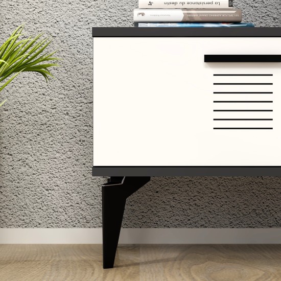 TV Stand Asimo - Anthracite, White Anthracite
White TV Stand Asimo - Anthracite, White Anthracite
White