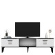 TV Stand Asimo - Anthracite, White Anthracite
White TV Stand Asimo - Anthracite, White Anthracite
White