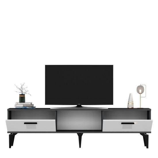 TV Stand Asimo - Anthracite, White Anthracite
White TV Stand Asimo - Anthracite, White Anthracite
White