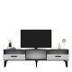 TV Stand Asimo - Anthracite, White Anthracite
White TV Stand Asimo - Anthracite, White Anthracite
White