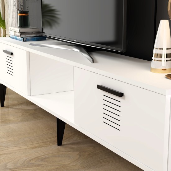 TV Stand Asimo - White White TV Stand Asimo - White White