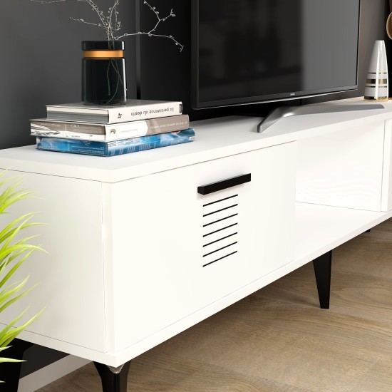 TV Stand Asimo - White White TV Stand Asimo - White White