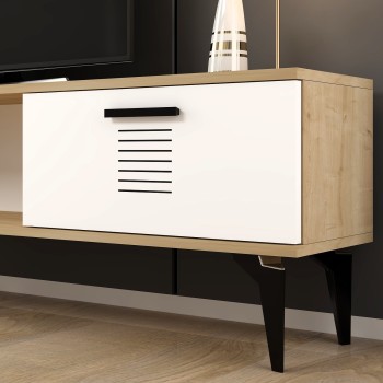 TV Stand Asimo - Sapphire Oak, White Sapphire Oak
White
