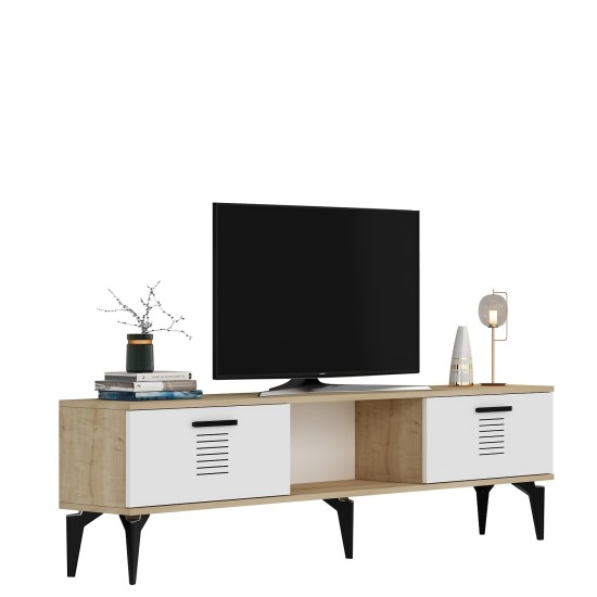 TV Stand Asimo - Sapphire Oak, White Sapphire Oak
White TV Stand Asimo - Sapphire Oak, White Sapphire Oak
White