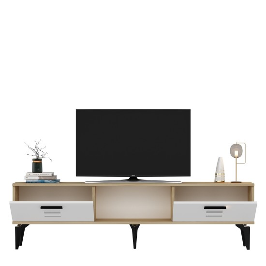 TV Stand Asimo - Sapphire Oak, White Sapphire Oak
White TV Stand Asimo - Sapphire Oak, White Sapphire Oak
White