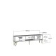 TV Stand Asimo - Sapphire Oak, White Sapphire Oak
White TV Stand Asimo - Sapphire Oak, White Sapphire Oak
White