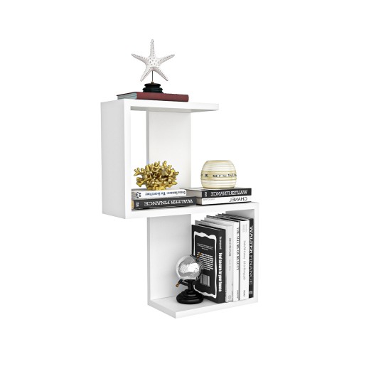 Wall Shelf Octa - White White