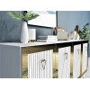 Hanah Home Console Bare - White, Gold WhiteGold