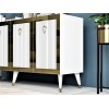 Hanah Home Console Bare - White, Gold WhiteGold