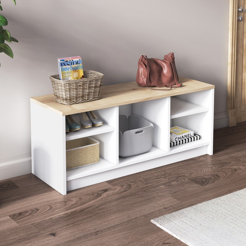 Shoe Cabinet London - White, Sapphire Oak White
Sapphire Oak
